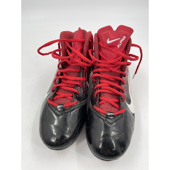 Nike Zoom Air Alpha‎ Talon Football Cleats Men's Sz 12 Red / Black Promo Sample - Picture 6 of 14